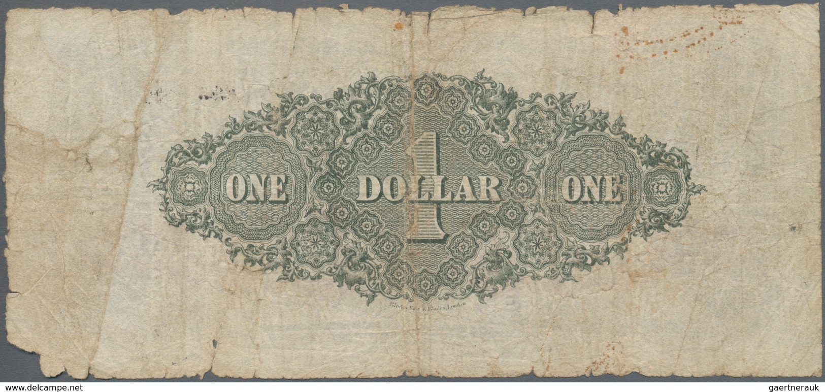 British North Borneo: The British North Borneo Company 1 Dollar 1925, P.15, Still A Great Note Even - Andere - Afrika