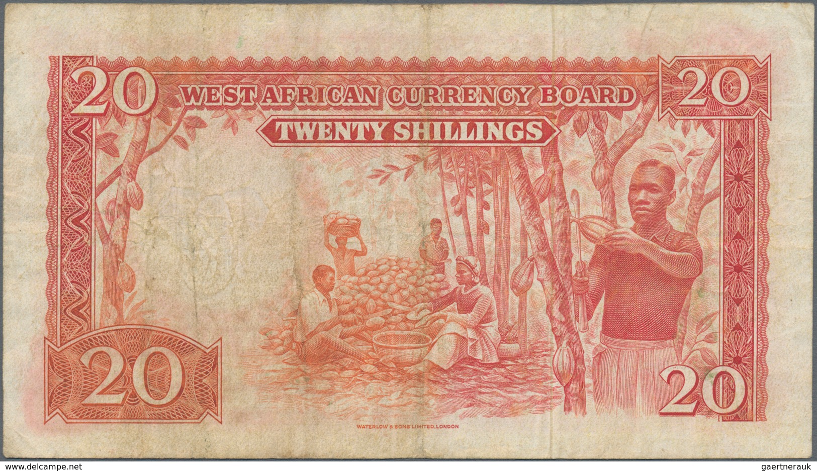 British West Africa: Lot With 3 Banknotes Of The West African Currency Board Containing 10 Shillings - Andere - Afrika