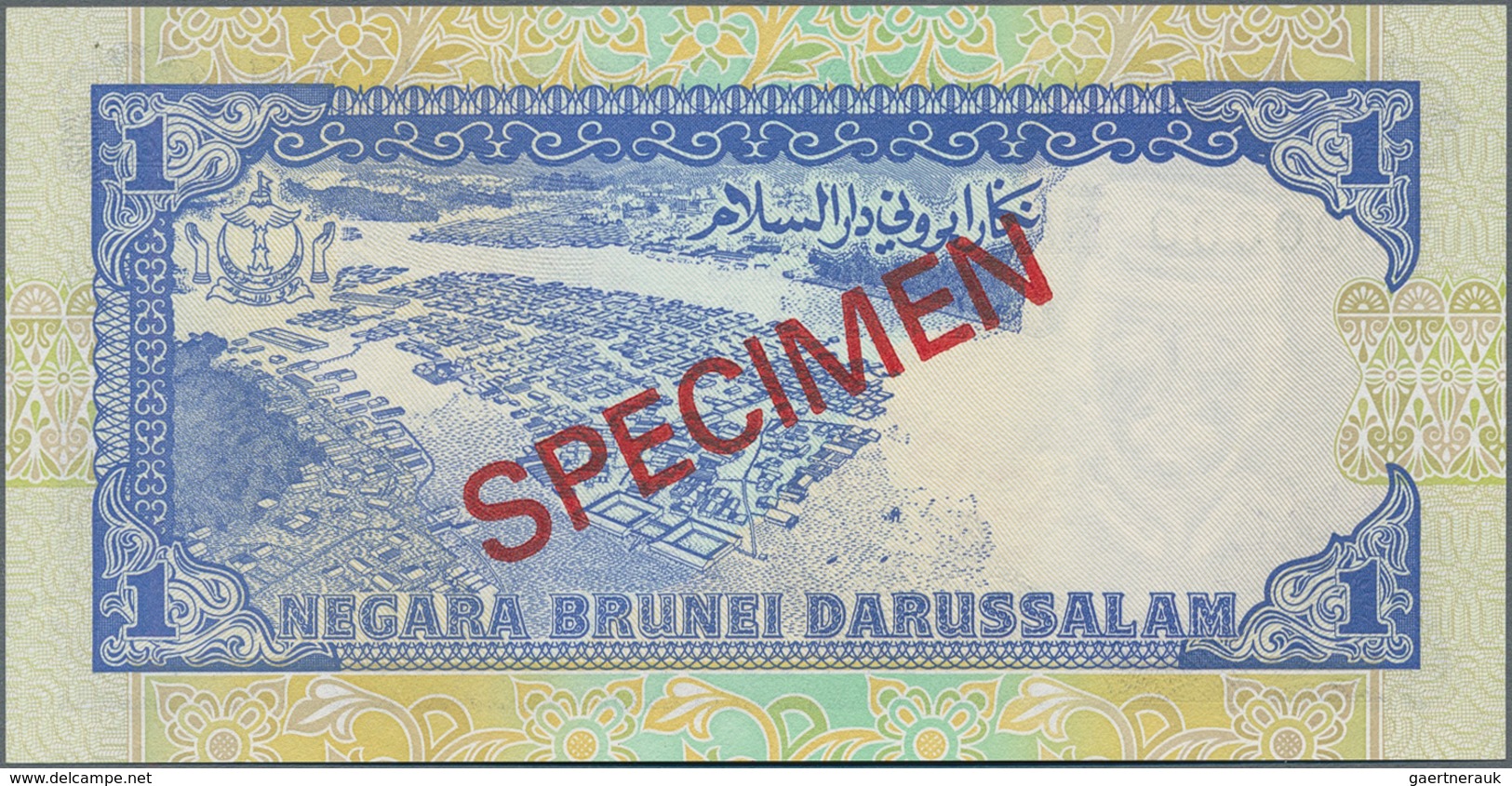 Brunei: Negara Brunei Darussalam / State Of Brunei Darussalam Extraordinary Rare SPECIMEN Set With 1 - Brunei