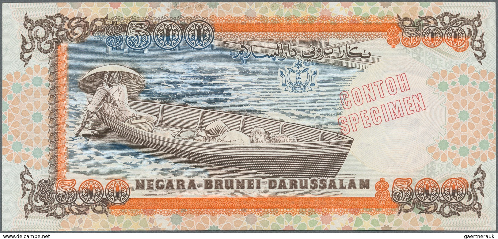 Brunei: Negara Brunei Darussalam / State Of Brunei Darussalam Extraordinary Rare SPECIMEN Set With 1 - Brunei