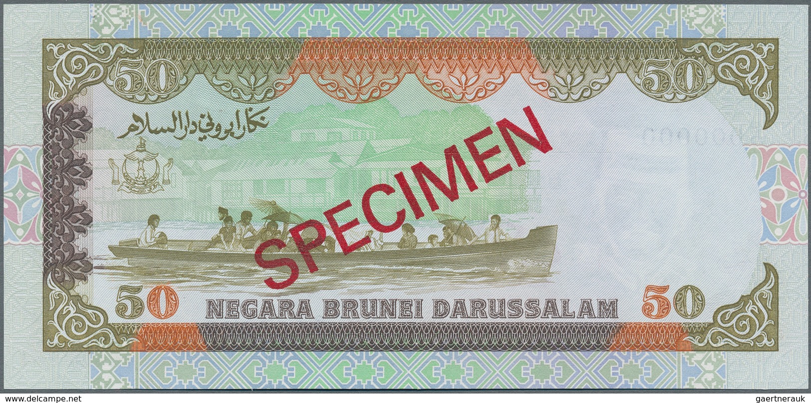 Brunei: Negara Brunei Darussalam / State of Brunei Darussalam extraordinary rare SPECIMEN set with 1