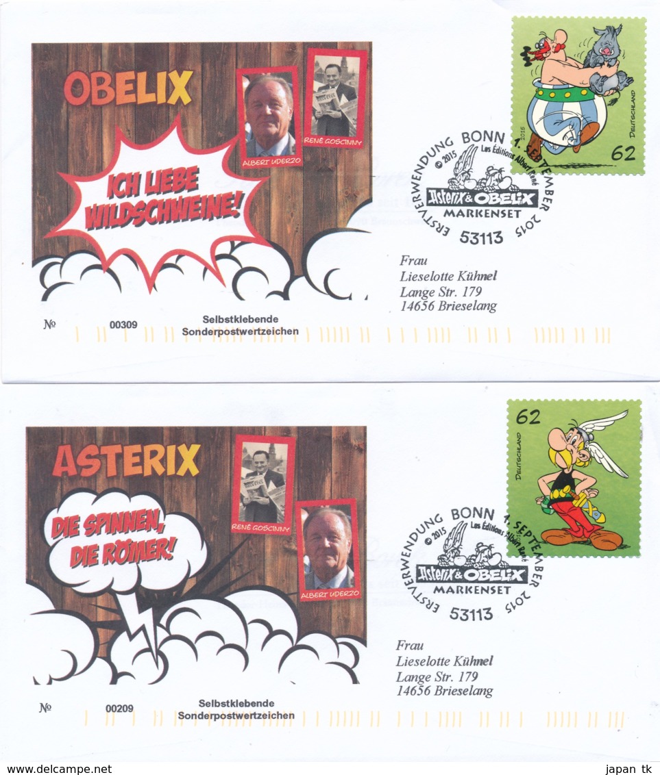 GERMANY Mi. Nr. 3178-3179 Asterix -FDC - Sonstige & Ohne Zuordnung