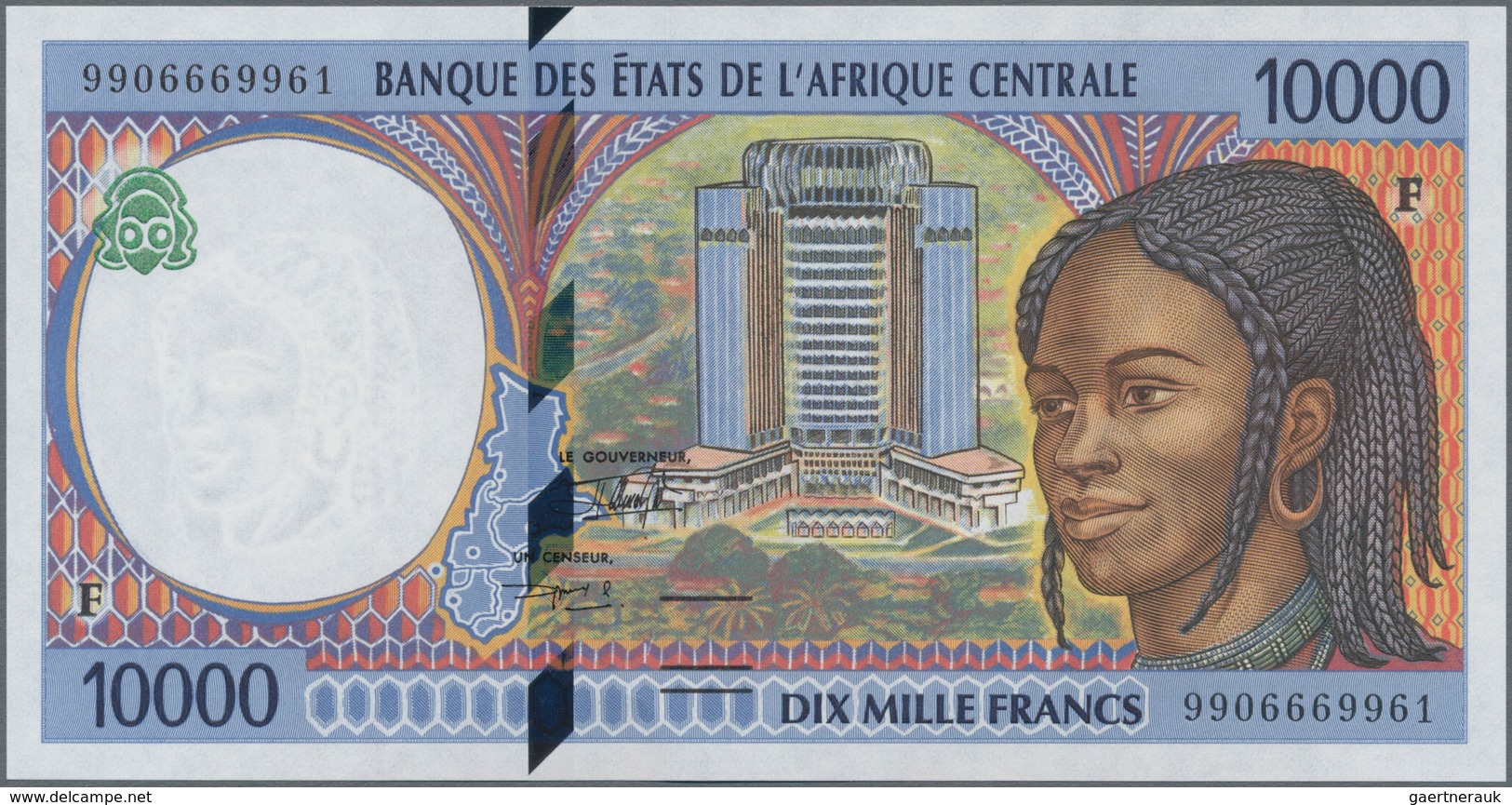 Central African Republic / Zentralafrikanische Republik: Pair With 5000 And 10.000 Francs Of The Ban - Centraal-Afrikaanse Republiek