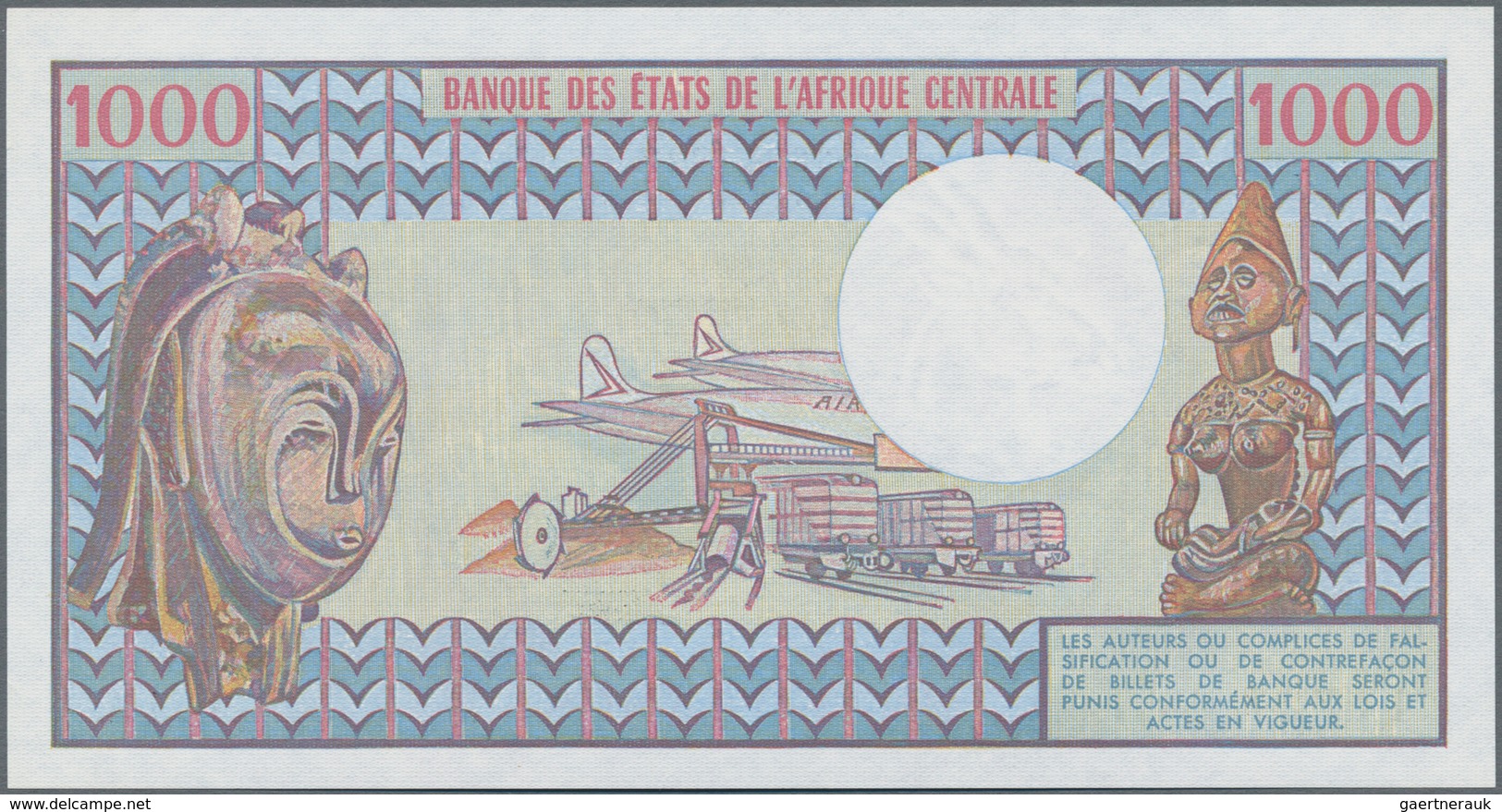 Chad / Tschad: 1000 Francs 1980, P.7 In Perfect UNC Condition. - Chad