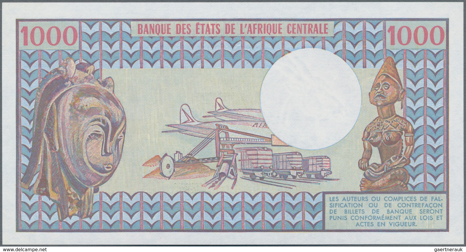 Chad / Tschad: 1000 Francs 1980, P.7 In Perfect UNC Condition. - Tsjaad