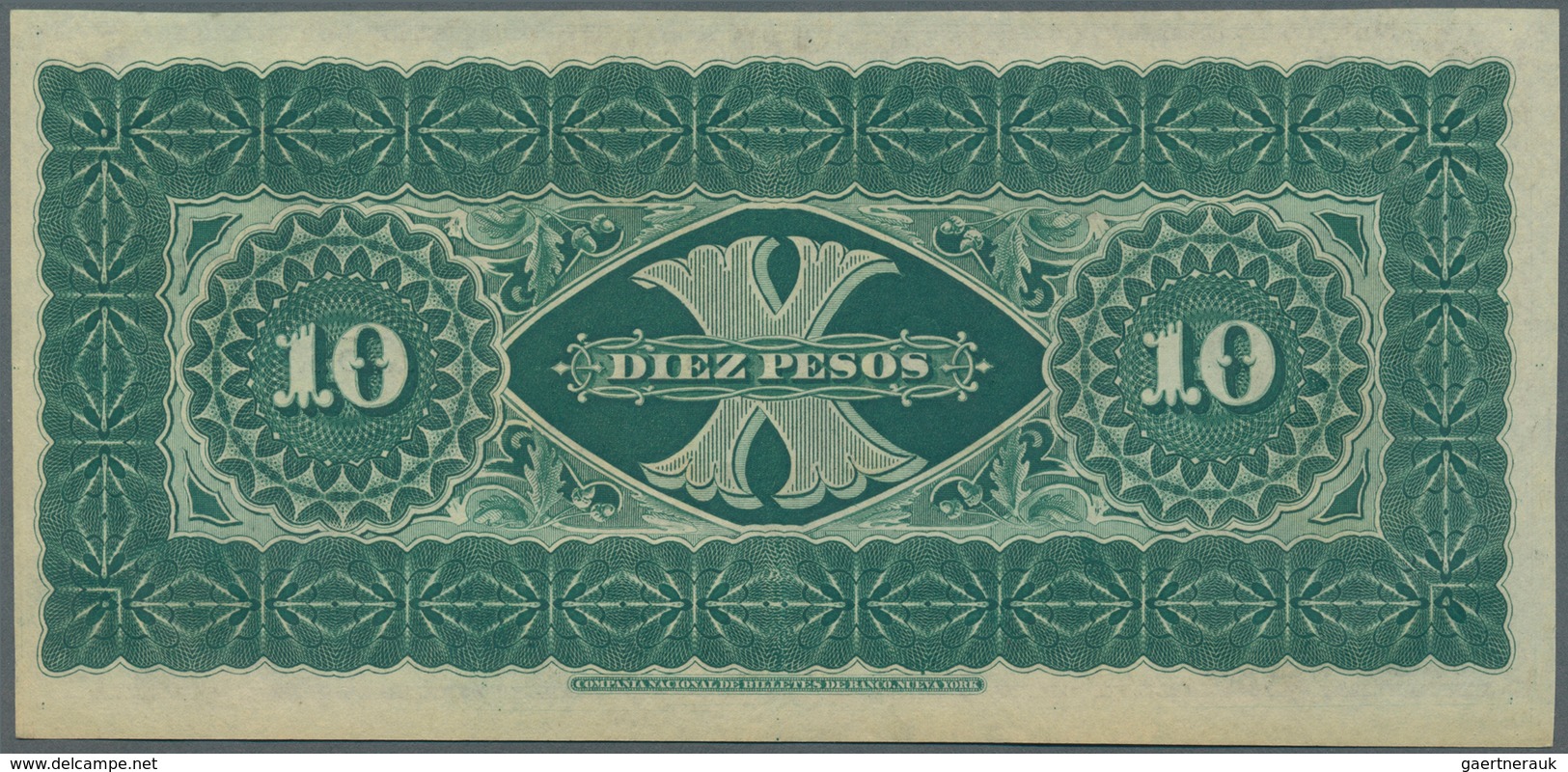 Chile: El Banco Del Pobre 10 Pesos 187x P. S363r, Remainder, Very Light Center Bend, Otherwise Perfe - Chile