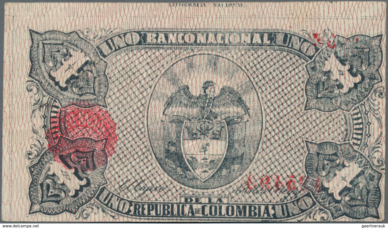Colombia / Kolumbien: Banco Nacional De La República De Colombia 1 Peso September 30th 1900, P.270, - Colombia