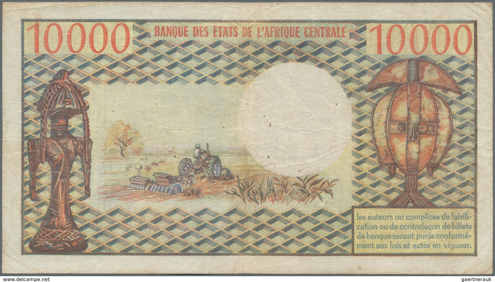 Congo / Kongo: République Populaire Du Congo 10.000 Francs ND(1974-81), P.5a, Still Nice And Rare No - Ohne Zuordnung