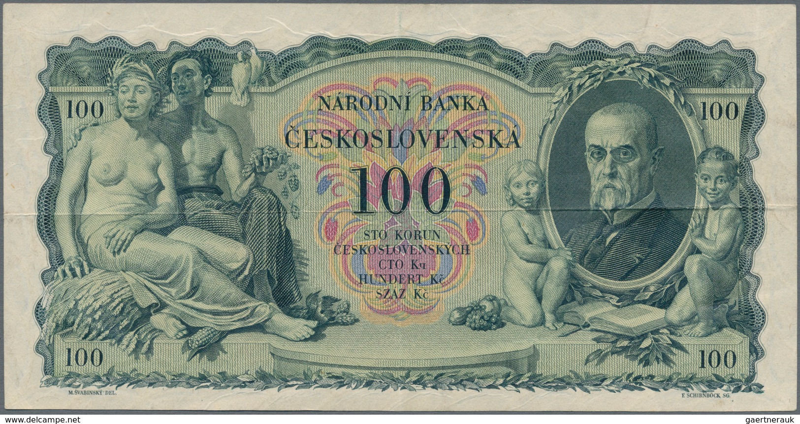 Czechoslovakia / Tschechoslowakei: Pair With 50 Korun 1929 P.22 (VF+) And 100 Korun 1931 P.23 (VF). - Checoslovaquia