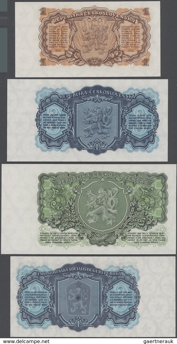 Czechoslovakia / Tschechoslowakei: Huge lot with 25 Banknotes 1 - 1000 Korun 1949-1989, P.68-71a, 78