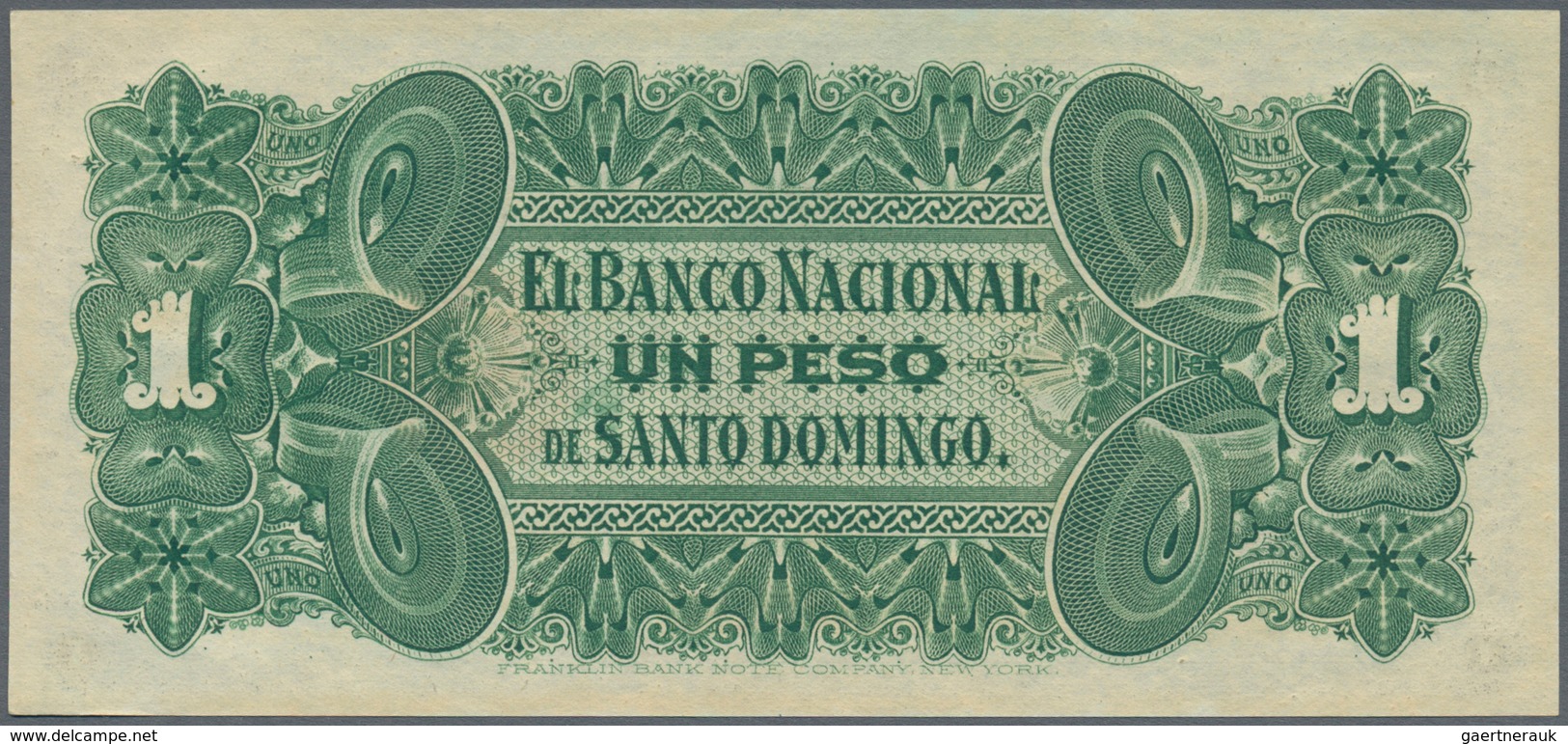 Dominican Republic / Dominikanische Republik: 1 Peso ND El Banco Nacional De Santo Domingo P. S131a, - Dominikanische Rep.