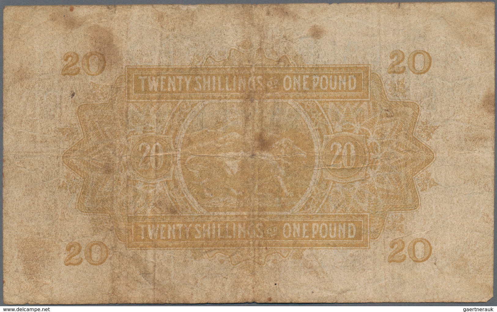 East Africa / Ost-Afrika: The East African Currency Board 20 Shillings 1955, P.35, Rare Banknote Wit - Otros – Africa