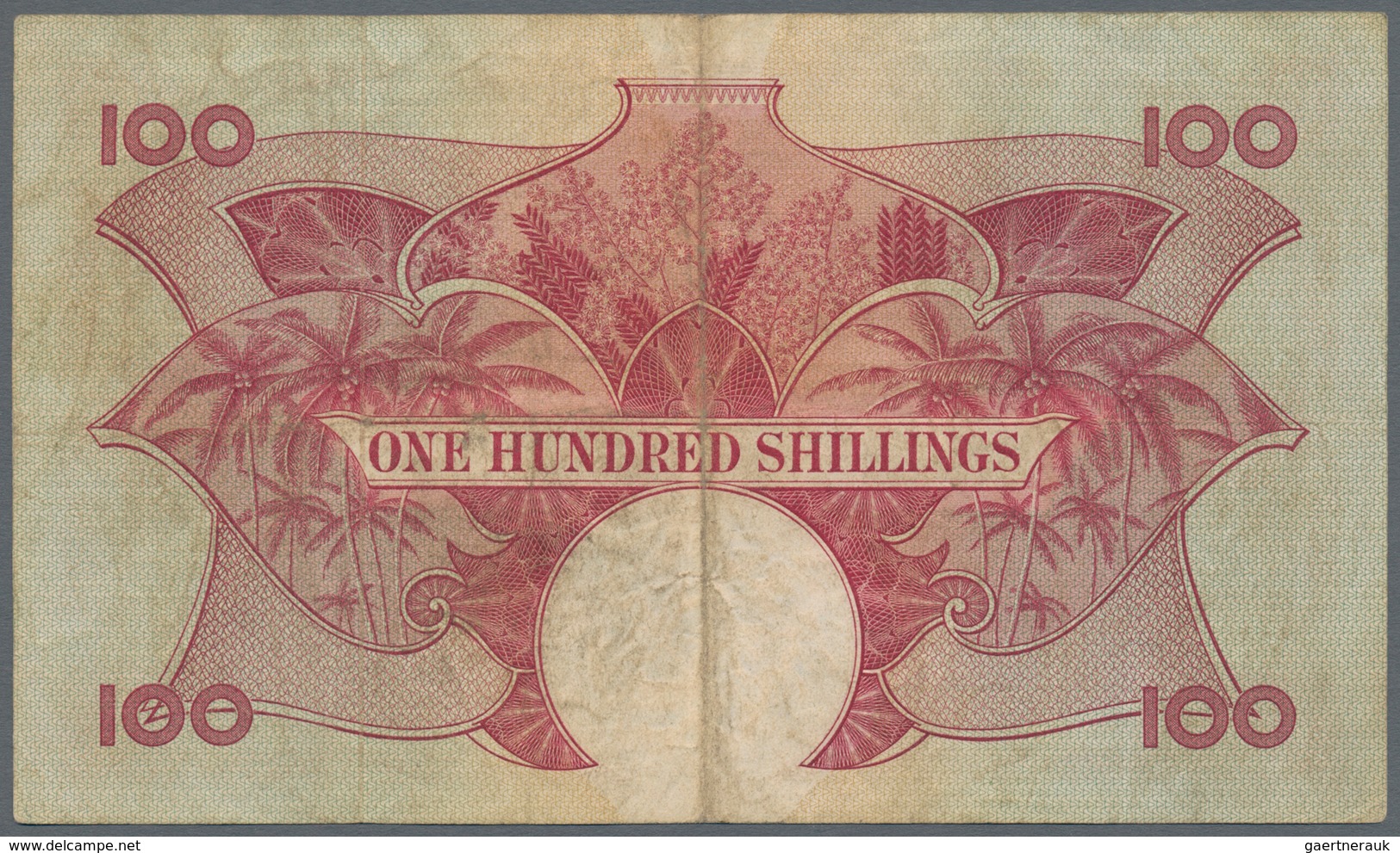 East Africa / Ost-Afrika: East African Currency Board 100 Shillings ND(1958-60), Queen Elizabeth II - Andere - Afrika