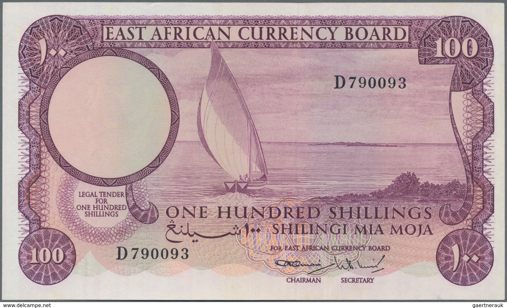 East Africa / Ost-Afrika: 100 Shillings ND(1964), P.48 In Almost Perfect Condition With A Very Soft - Otros – Africa