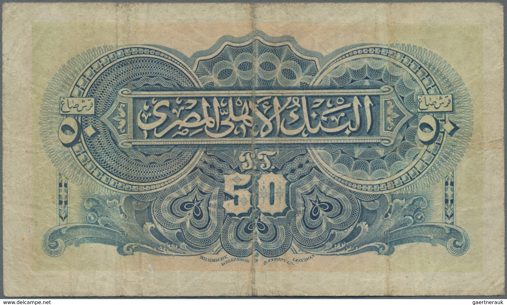 Egypt / Ägypten: National Bank Of Egypt 50 Piastres June 5th 1917, P.11, Great Note In Nice Original - Aegypten