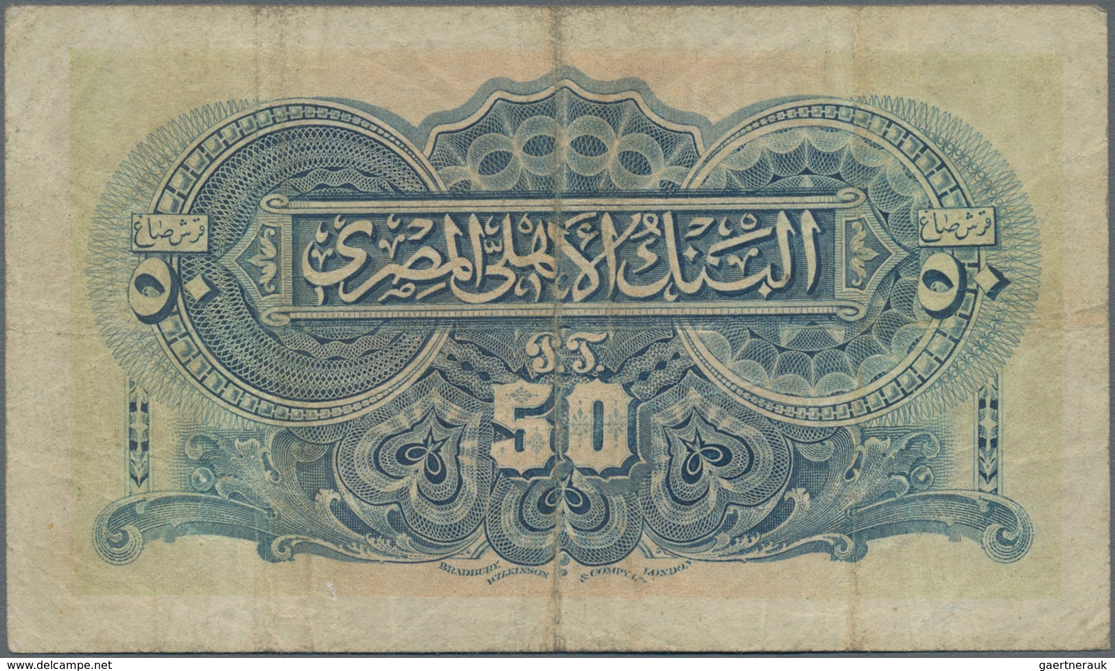 Egypt / Ägypten: National Bank Of Egypt 50 Piastres June 5th 1917, P.11, Great Note In Nice Original - Egypte