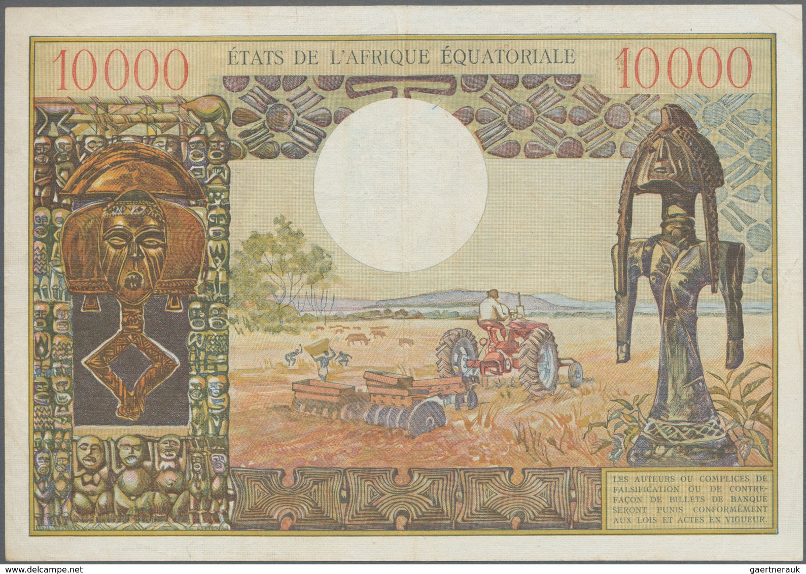 Equatorial African States: Banque Centrale - États De L'Afrique Équatoriale 10.000 Francs ND(1968) W - Otros – Africa