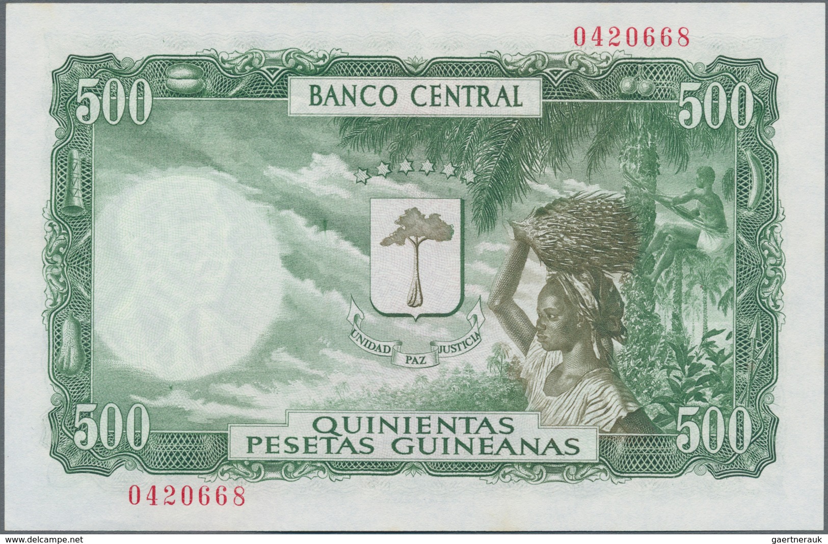 Equatorial Guinea / Äquatorialguinea: Pair With 1000 Bipkwele 1980 On 100 Pesetas Guineanas P.18 (UN - Guinea Ecuatorial