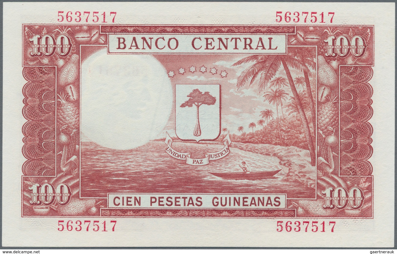 Equatorial Guinea / Äquatorialguinea: Pair With 1000 Bipkwele 1980 On 100 Pesetas Guineanas P.18 (UN - Equatoriaal-Guinea