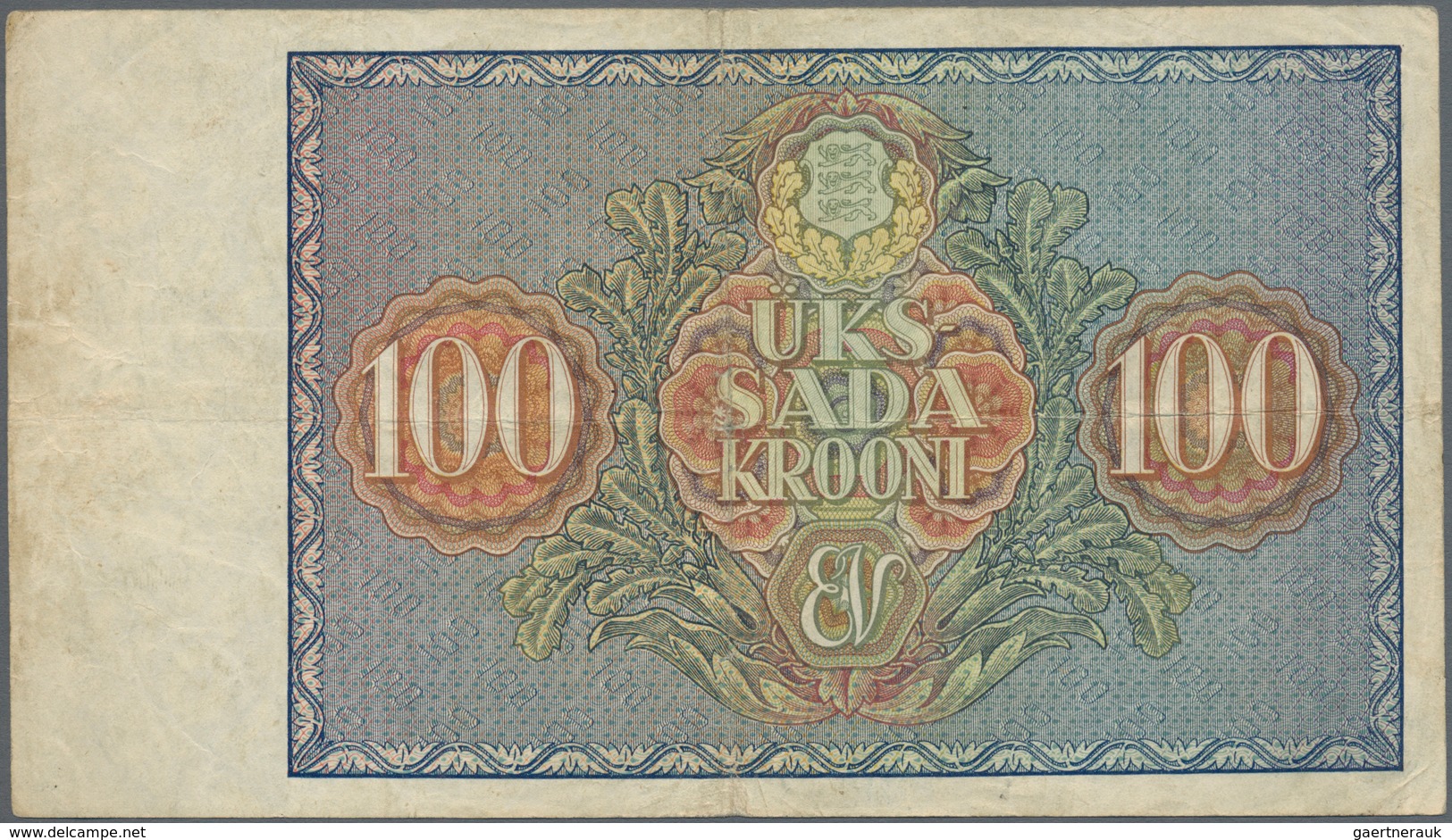 Estonia / Estland: Very Nice Set With 6 Banknotes Series 1928-37 With 10 Krooni 1928 In About F, 5 A - Estland