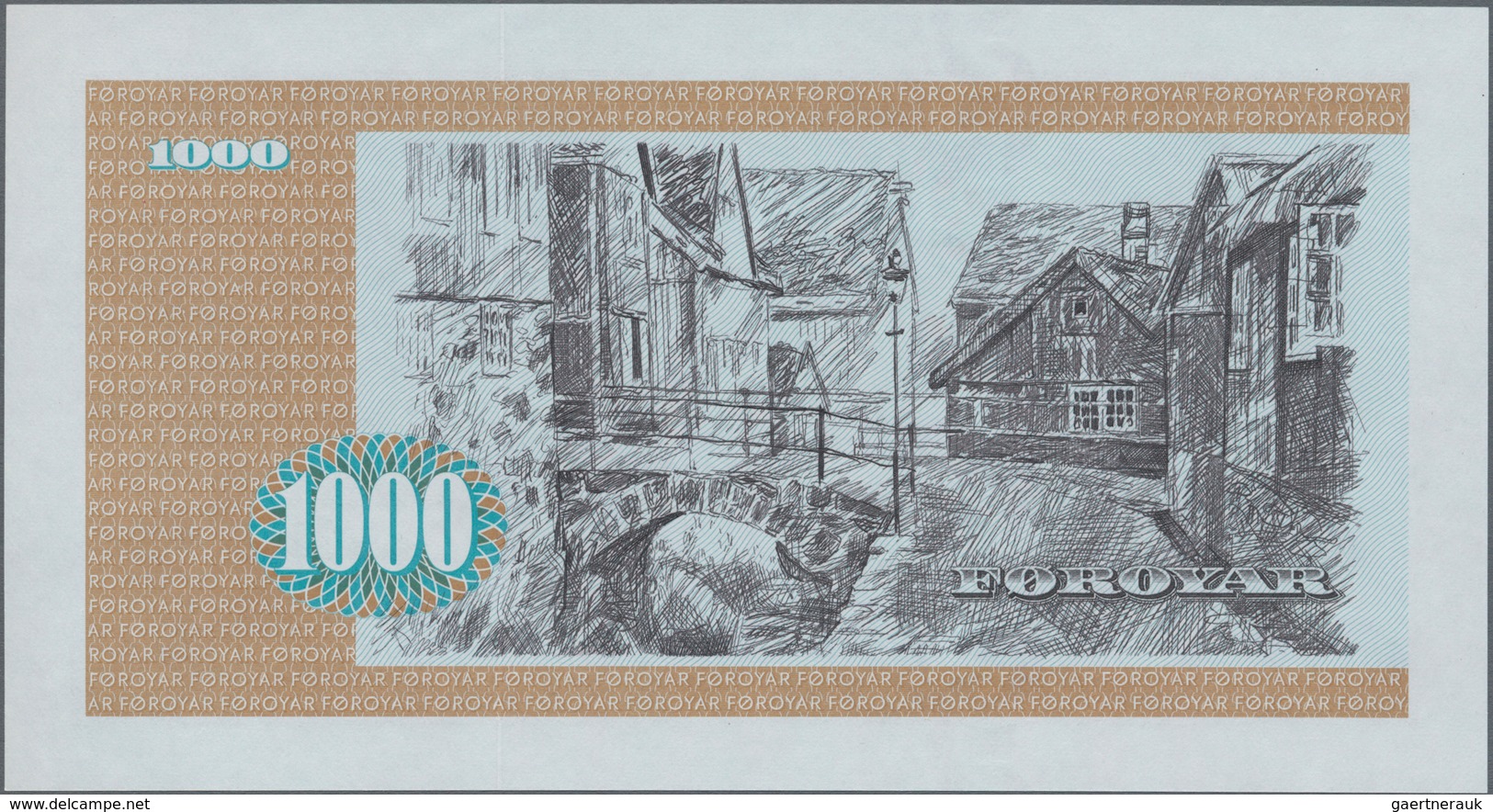 Faeroe Islands / Färöer: 1000 Kronur (19)94, P.23e In Perfect UNC Condition. - Färöer Inseln