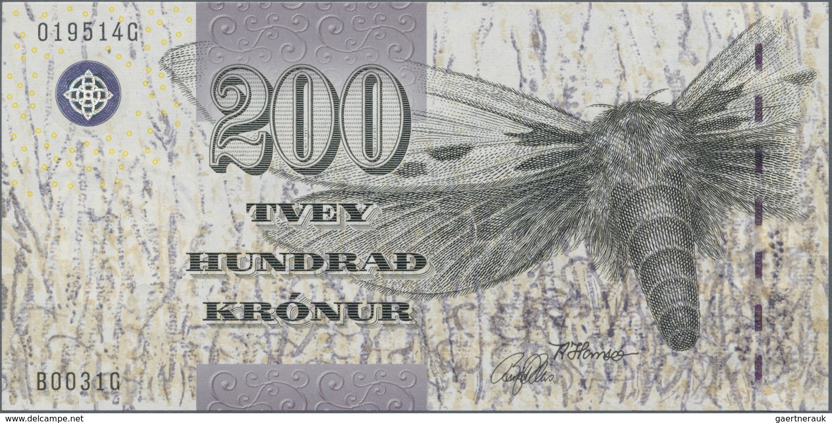 Faeroe Islands / Färöer: Pair With 200 Kronur (20)03 P.26 (UNC) And 500 Kronur (20)04 P.27 (UNC). (2 - Islas Faeroes