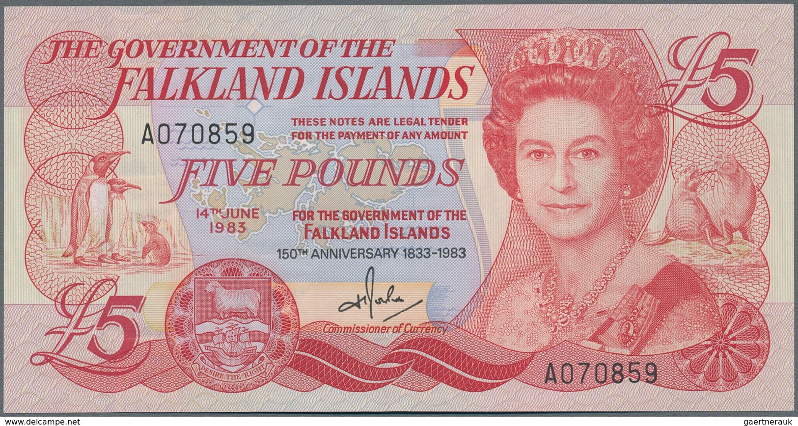 Falkland Islands / Falkland Inseln: The Government Of The Falkland Islands Pair With 1 Pound 1984 An - Falklandeilanden