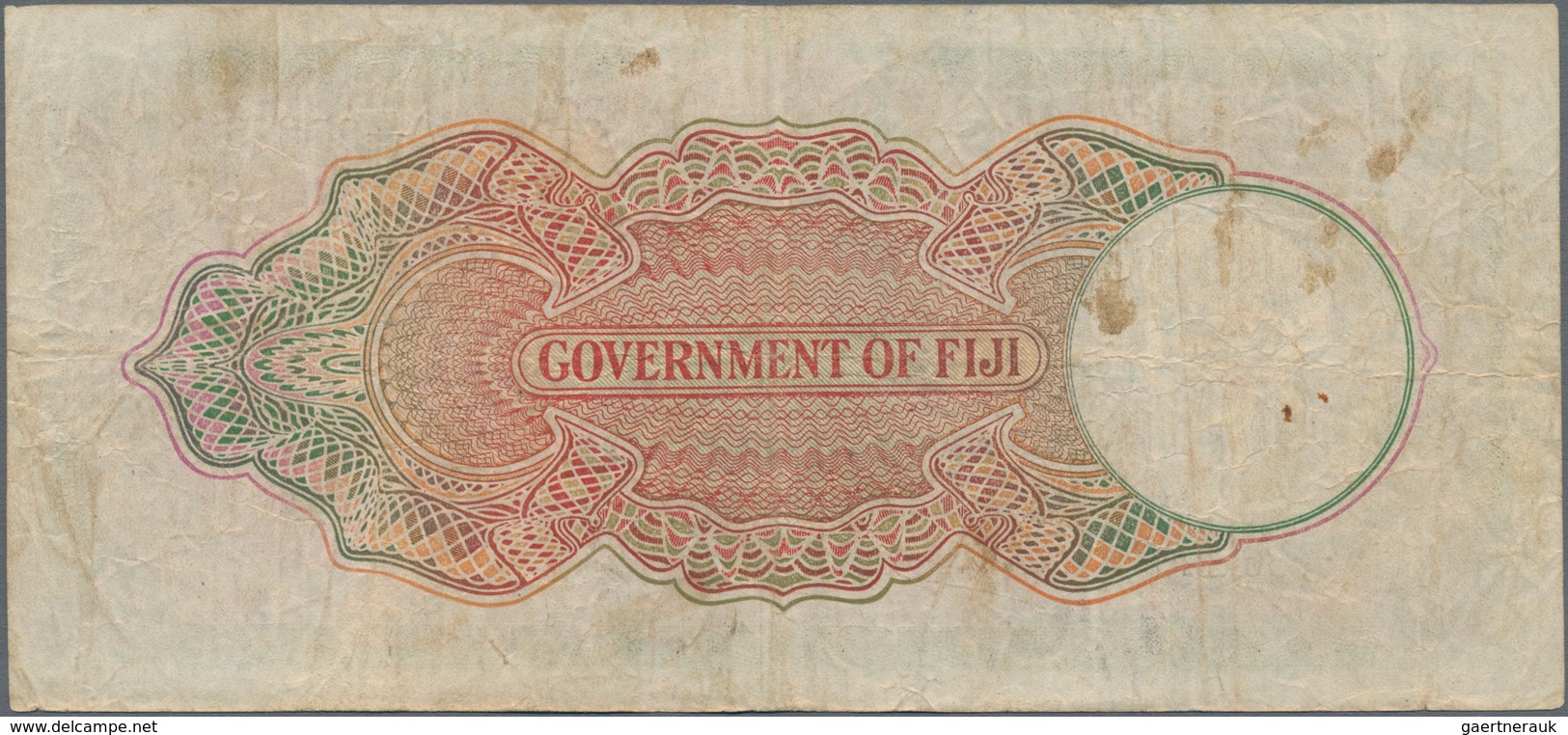 Fiji: Government Of Fiji 1 Pound 1950, P.40e, Still Nice With Tiny Pinholes Ans Minor Margin Split. - Fiji