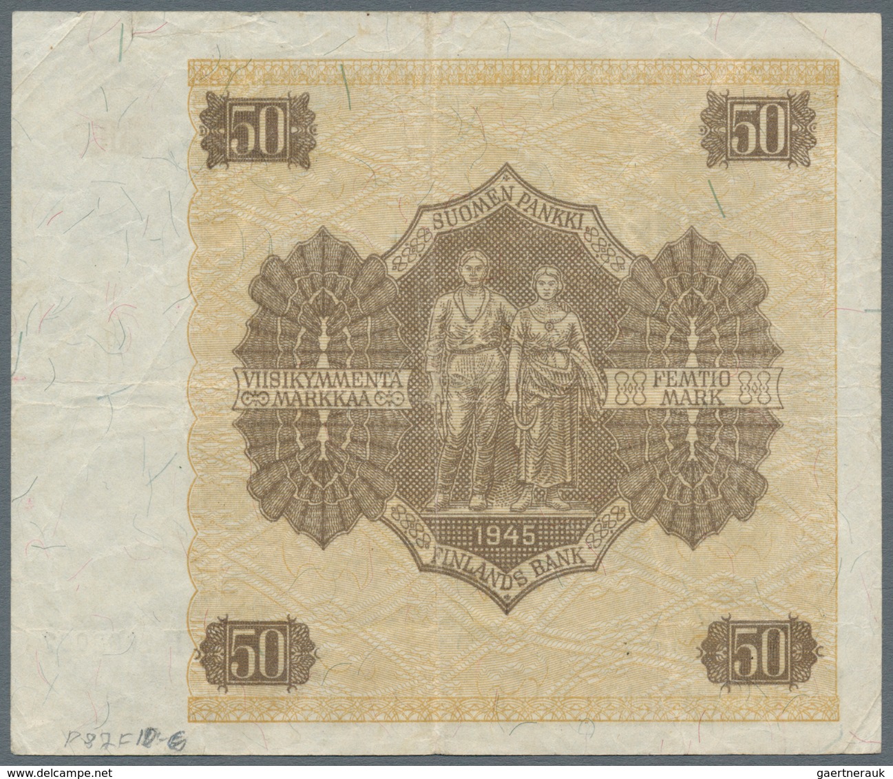 Finland / Finnland: Nice Set With 3 X 100 Markkaa 1945 Litt. A P.80A In F-/F And 2 X 50 Markkaa 1945 - Finnland