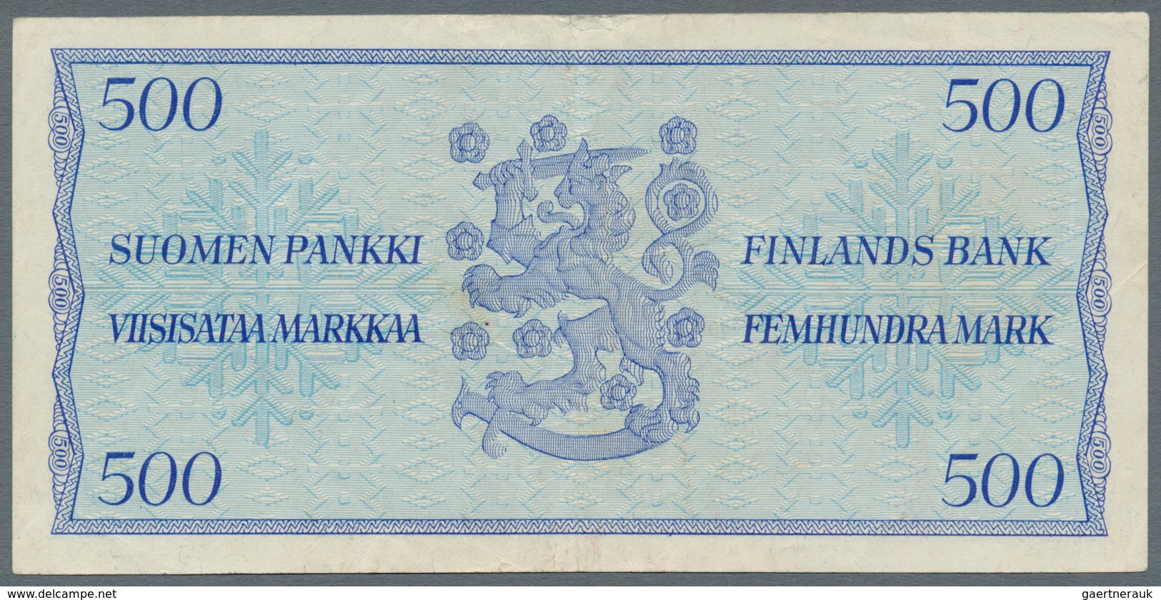 Finland / Finnland: Pair With 100 Markkaa 1955 P.91 In VF- With Rusty Spots And 500 Markkaa 1956 P.9 - Finland