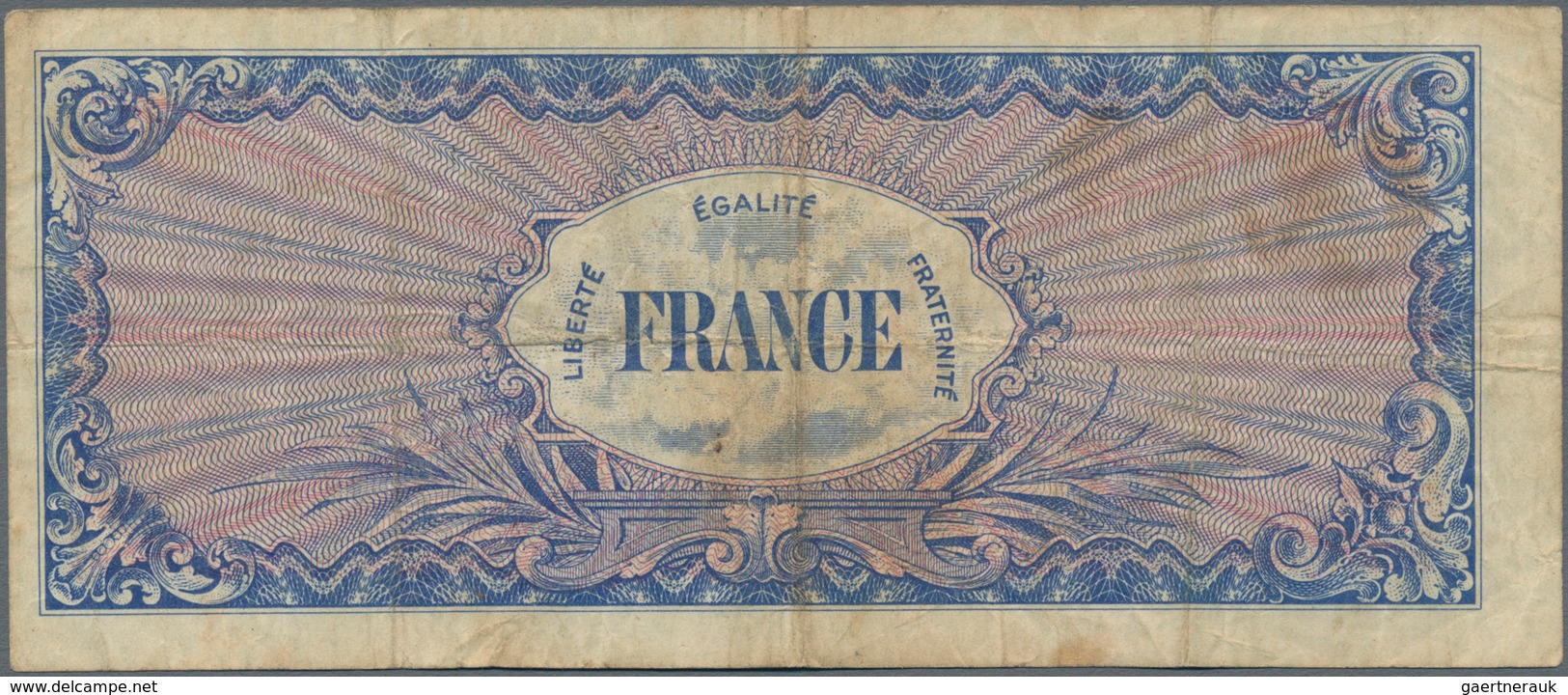 France / Frankreich: 50 Francs 1944 Allied Forces REPLACEMENT Note With Large Letter "X" Instead Of - Sonstige & Ohne Zuordnung