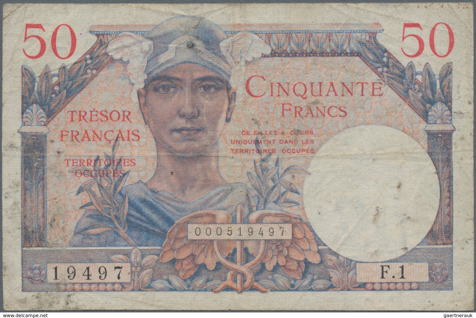 France / Frankreich: Trésor Français Pair With 50 And 100 Francs ND(1947), P.M8, M9, Both With With - Andere & Zonder Classificatie
