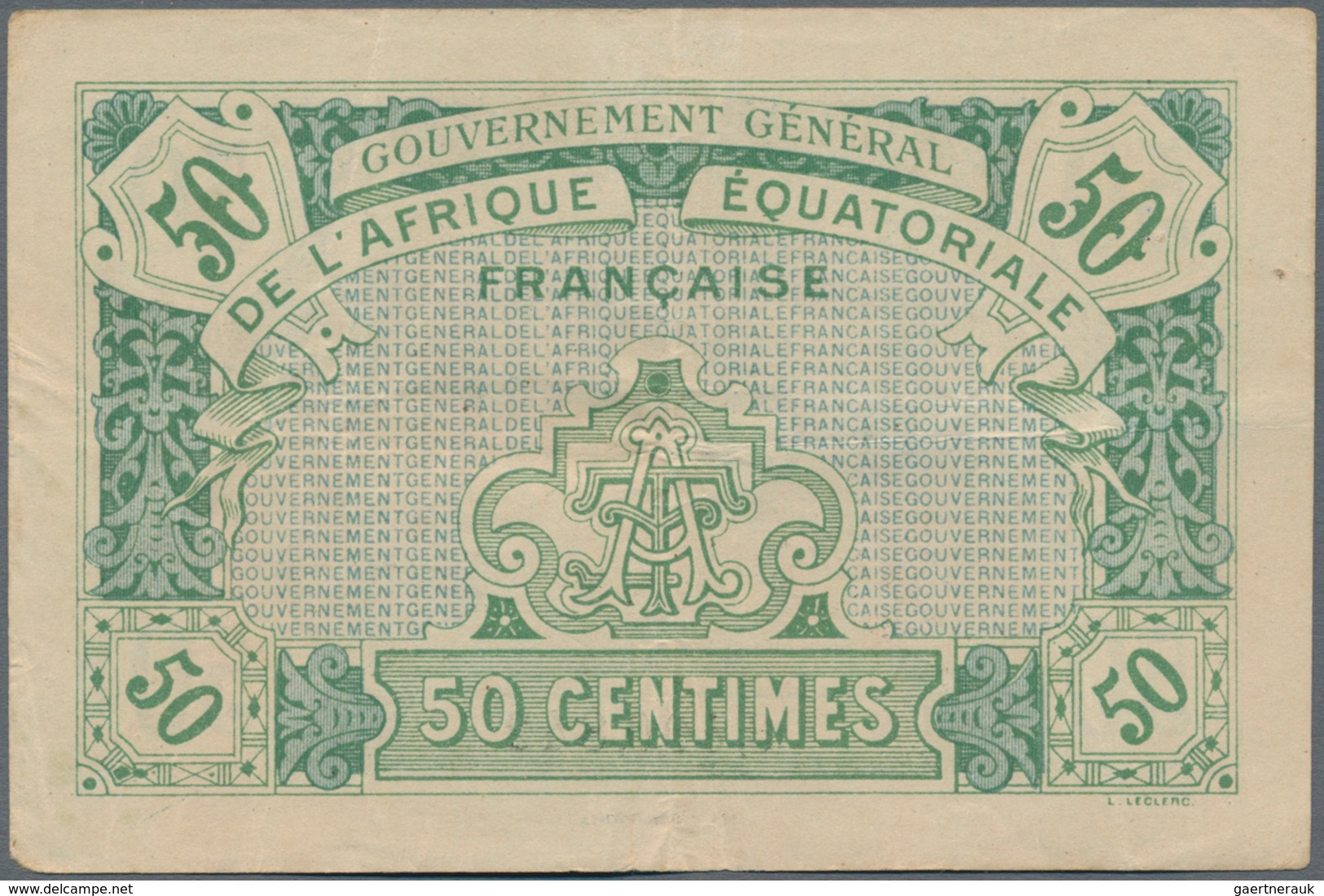 French Equatorial Africa / Französisch-Äquatorialafrika: Gouvernement Général De L'Afrique Équatoria - Guinea Ecuatorial