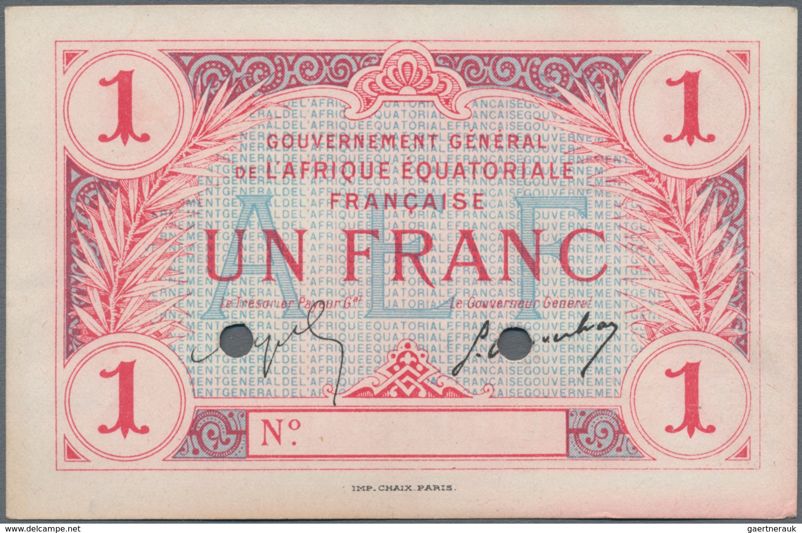 French Equatorial Africa / Französisch-Äquatorialafrika: Gouvernement Général De L'Afrique Équatoria - Aequatorial-Guinea