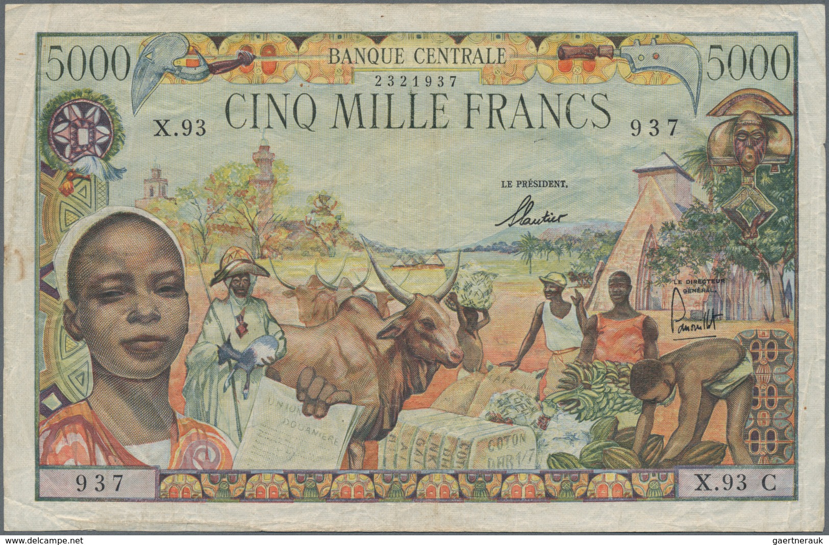 French Equatorial Africa / Französisch-Äquatorialafrika:  Very Nice Lot With 4 Banknotes Comprising - Guinea Ecuatorial