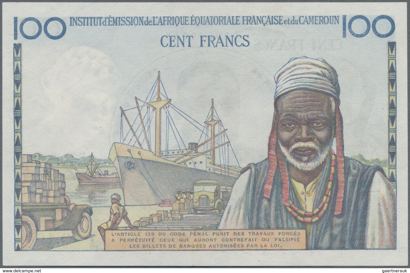 French Equatorial Africa / Französisch-Äquatorialafrika: Institut D'Émission De L'Afrique Équatorial - Aequatorial-Guinea