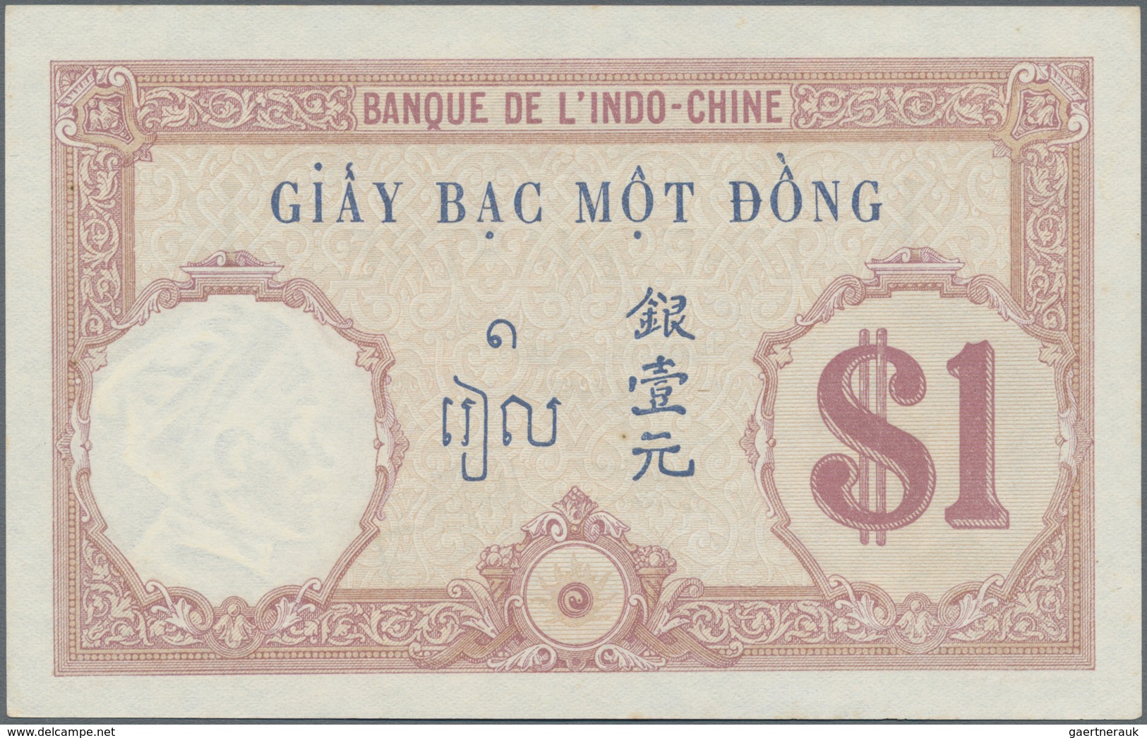 French Indochina / Französisch Indochina: Banque De L'Indo-Chine Set With 6 Banknotes Of The ND(1921 - Indochina