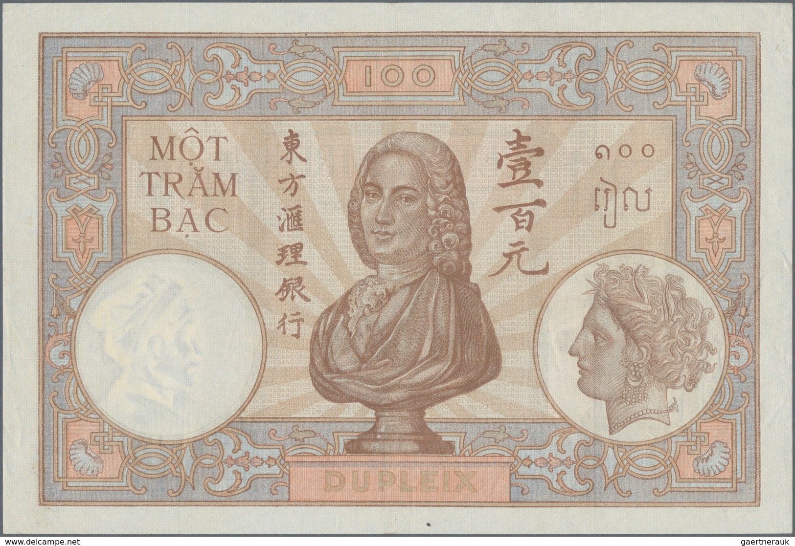 French Indochina / Französisch Indochina: Banque De L'Indo-Chine Set With 6 Banknotes Of The ND(1921 - Indochina
