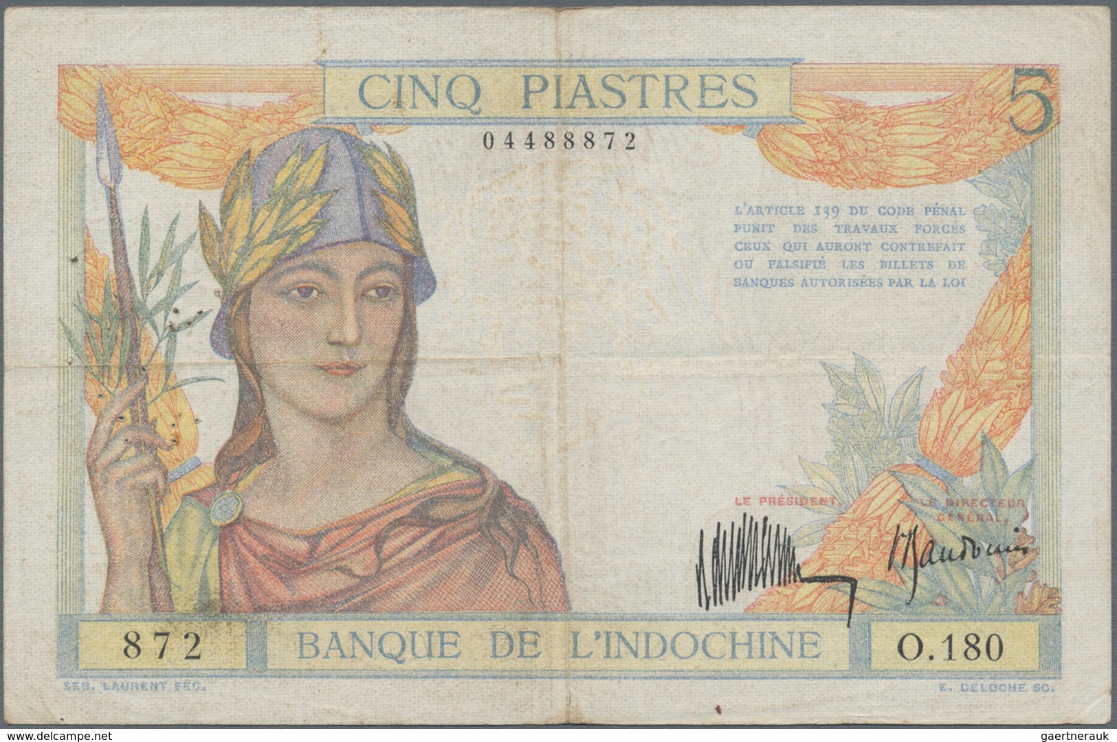 French Indochina / Französisch Indochina: Banque De L'Indo-Chine Very Nice Set With 10 Banknotes Of - Indochina