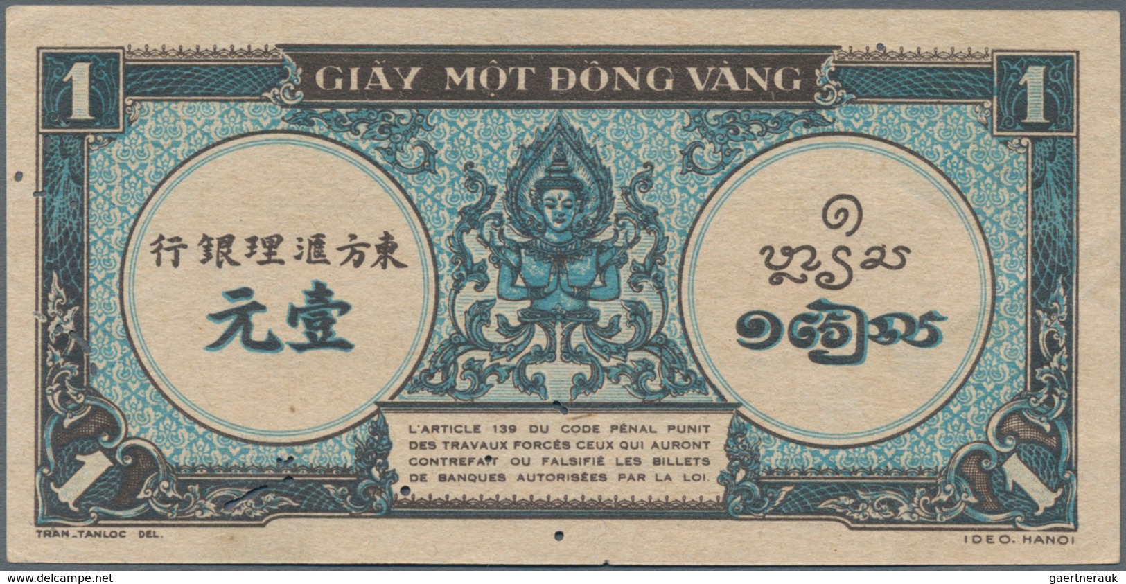 French Indochina / Französisch Indochina: Banque De L'Indo-Chine, Very Nice Lot With 17 Banknotes Of - Indochina