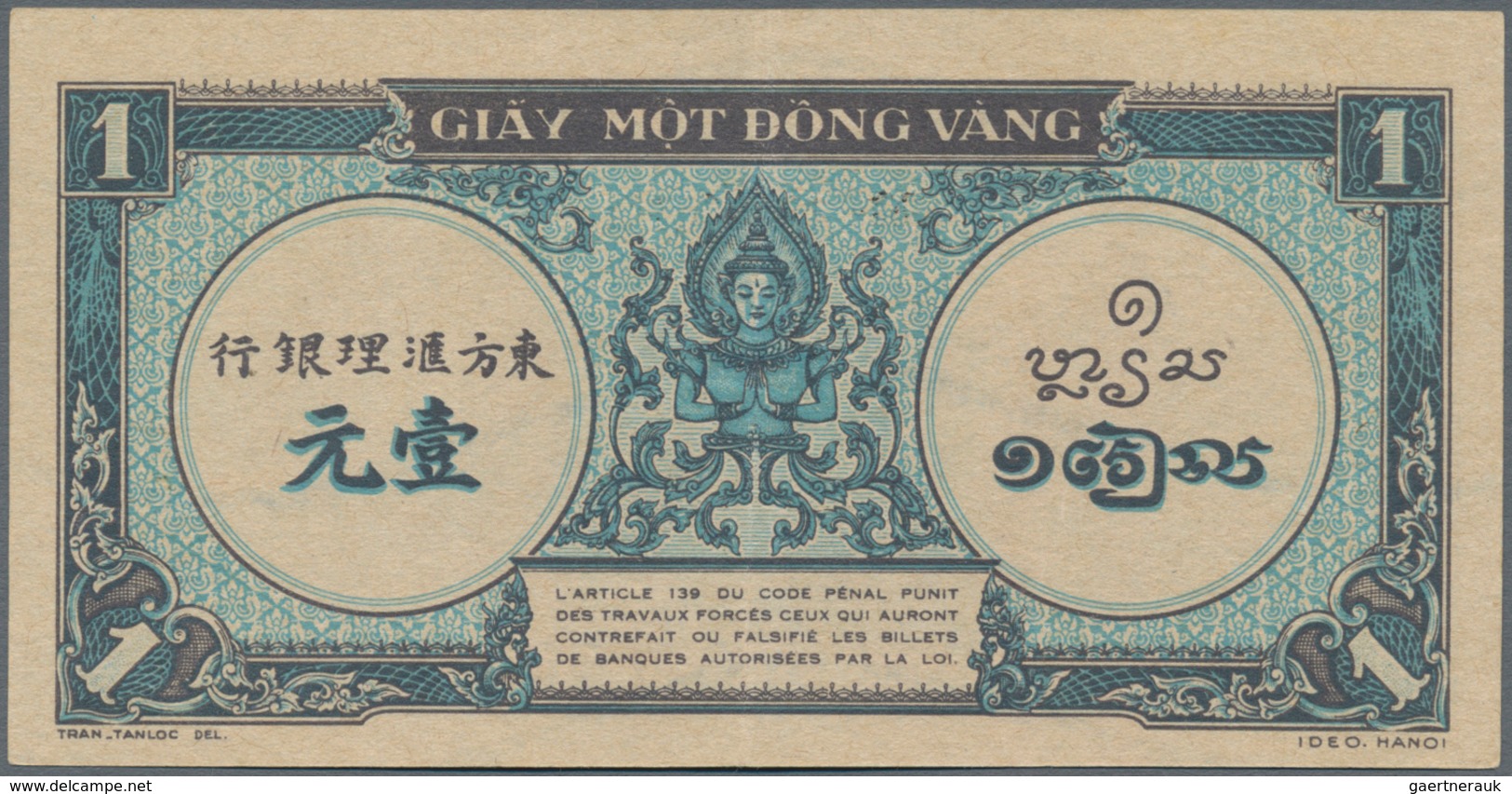 French Indochina / Französisch Indochina: Banque de l'Indo-Chine, very nice lot with 17 banknotes of