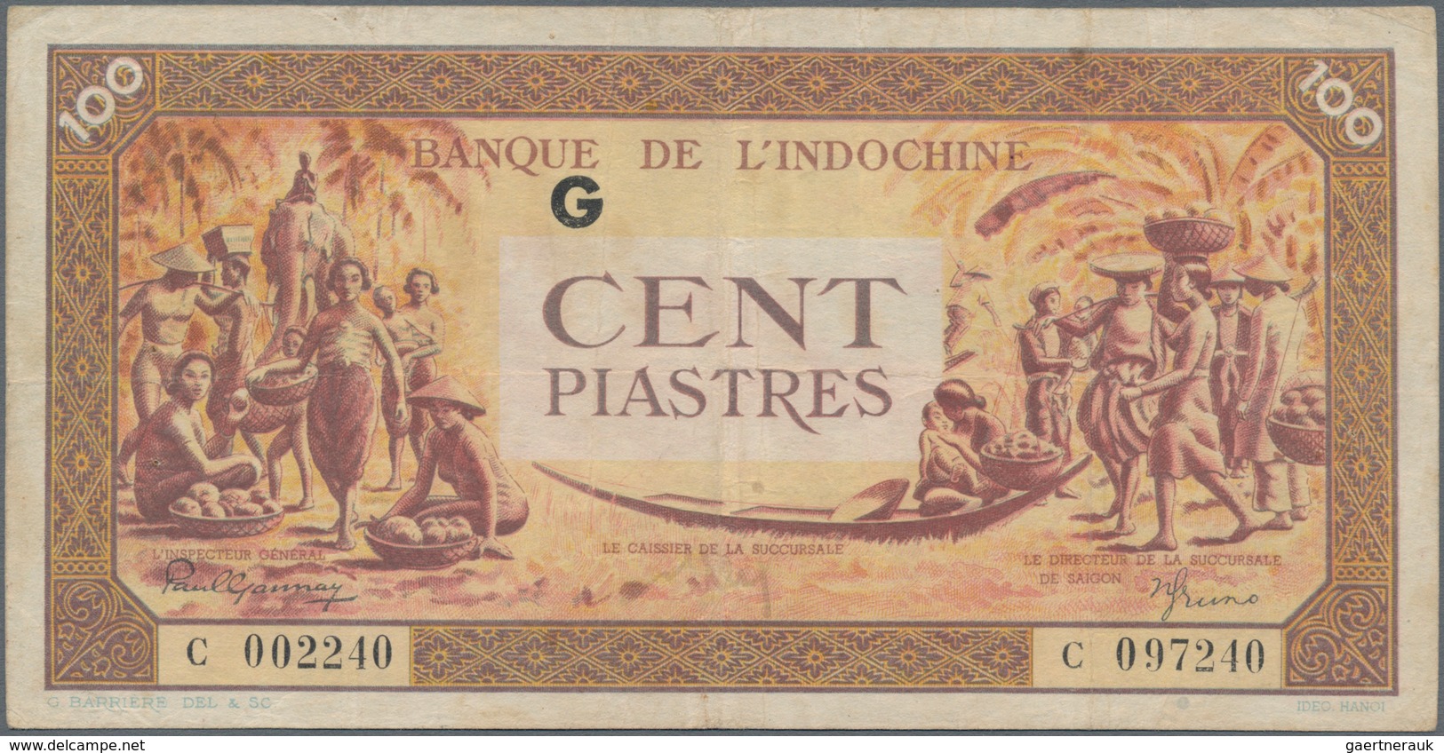French Indochina / Französisch Indochina: Banque de l'Indo-Chine, very nice lot with 17 banknotes of