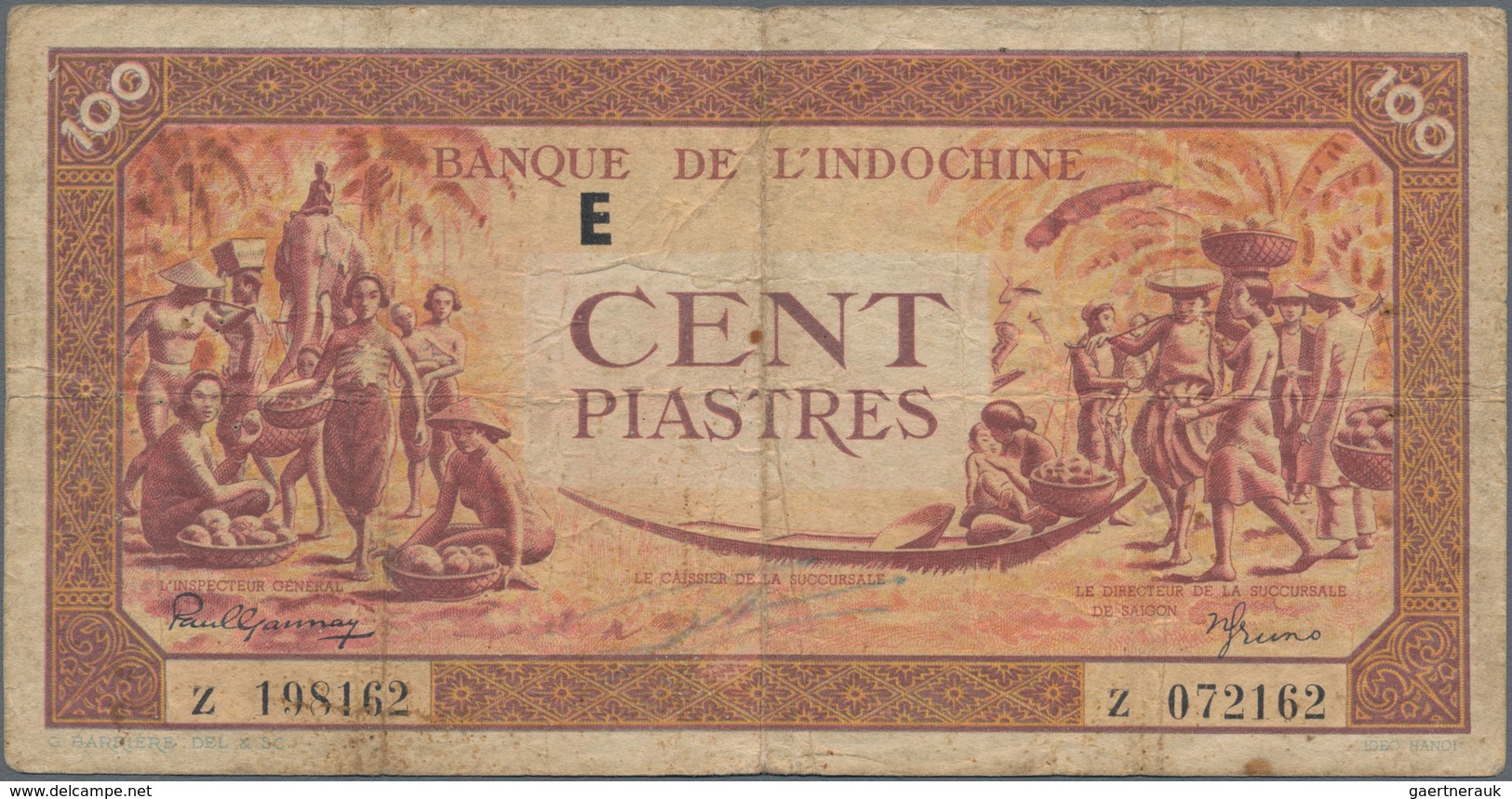 French Indochina / Französisch Indochina: Banque de l'Indo-Chine, very nice lot with 17 banknotes of