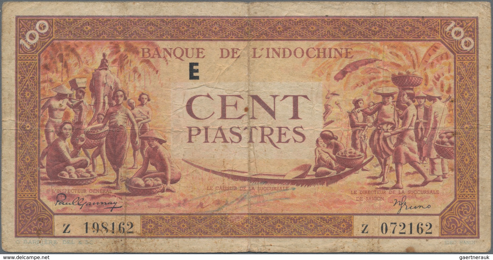 French Indochina / Französisch Indochina: Banque de l'Indo-Chine, very nice lot with 17 banknotes of