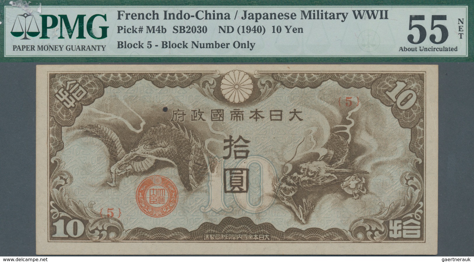 French Indochina / Französisch Indochina: French Indochina - Vietnam, Japanese Imperial Government 1 - Indochina