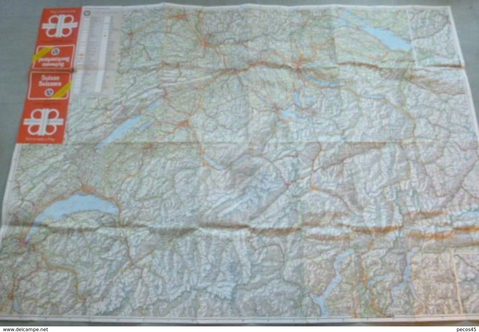 Carte Kummerly & Frey : SUISSE - 1 / 250 000ème - 1979. - Mapas Geográficas