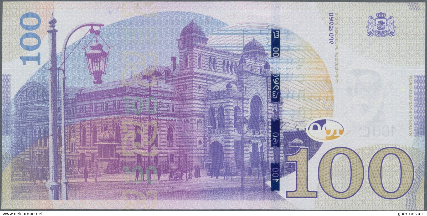 Georgia / Georgien: Set With 3 Banknotes 50 And 100 Lari 1995 And 100 Lari 2016 P.80, All In Perfect - Georgia