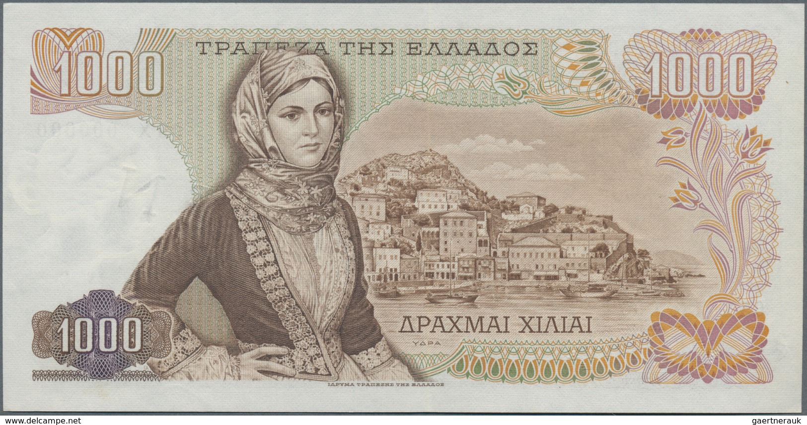 Greece / Griechenland: 1000 Drachmai 1970 SPECIMEN, P.198as, Serial Number 05X 000000 And Black Over - Griechenland