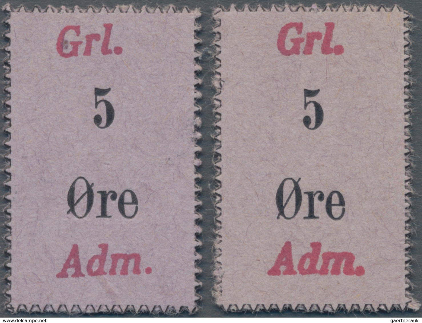 Greenland / Grönland: Pair Of The 5 Oere ND(1940's) Trade Certificate, Issued For American Troops In - Groenlandia