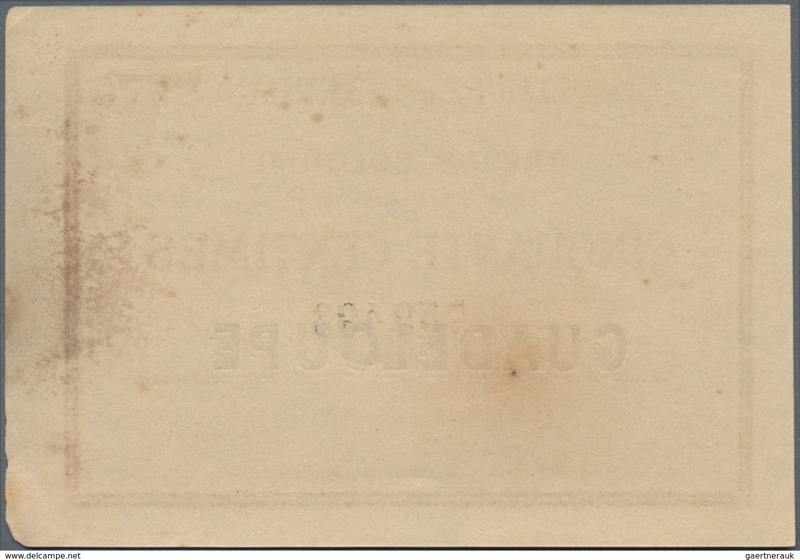 Guadeloupe:  Guadeloupe Et Dependances - Trésor Colonial 50 Centimes 1884 Remainder, P.1r, Extraordi - Sonstige – Amerika